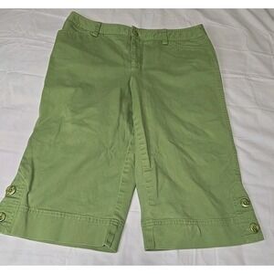 Charter Club Women's Shorts Size 10P Petite Skimmer Green